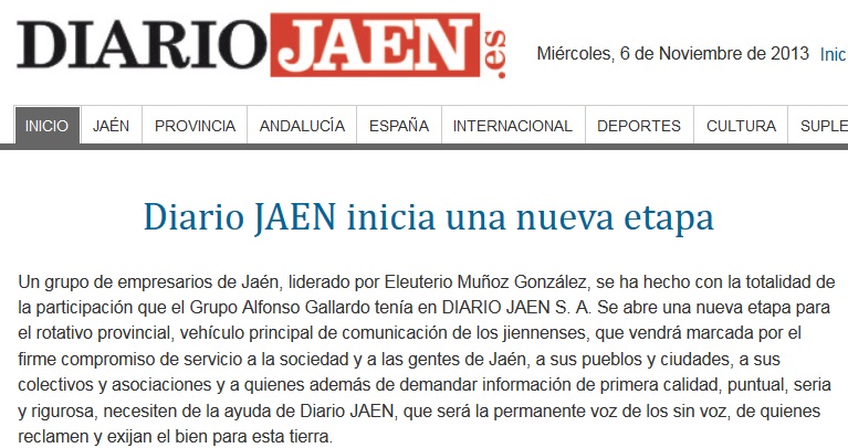 Cabecera Diario Jaen